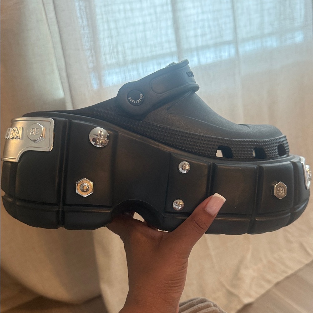 Balenciaga Rubber Slingback Sandals - Picture 4 of 8